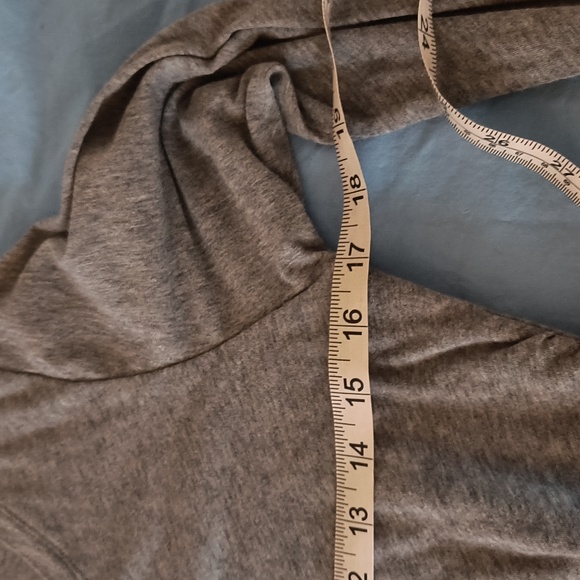 Bobi Los Angeles NWT Long Sleeve Shirred Dress Thunder in Heather Gray M - Picture 13 of 15